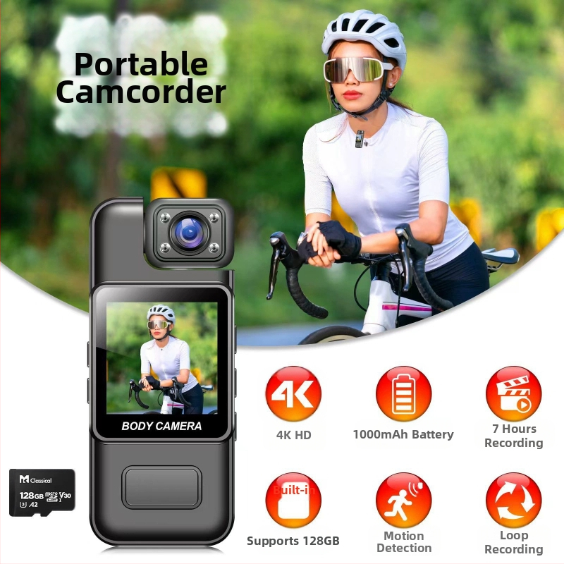 M114Kwifi Записващо устройство за правоприлагане, записващо видео, DV, джоб с капак, панталон, малка камера, задна щипка, нощно виждане, приложение, камера