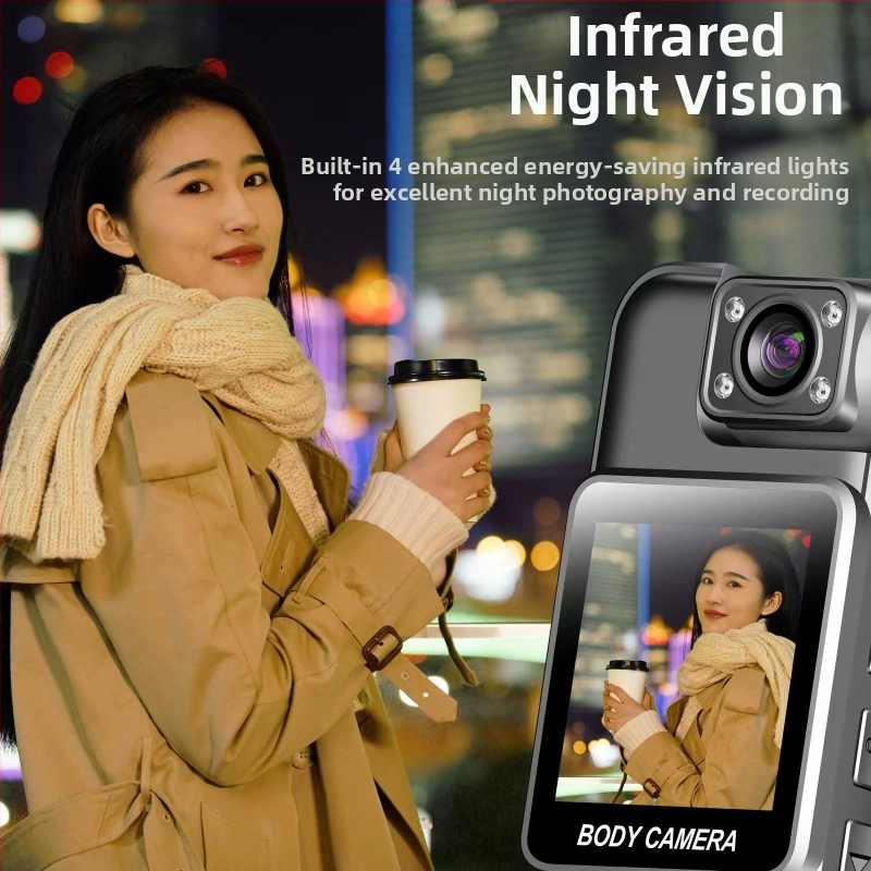 M114Kwifi Записващо устройство за правоприлагане, записващо видео, DV, джоб с капак, панталон, малка камера, задна щипка, нощно виждане, приложение, камера