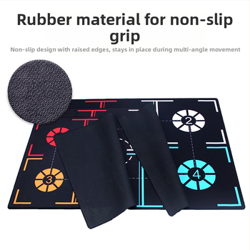 Dai Home Footstep Indoor Mat Ball Control Step Mat Mute Dribling Equipment Детска тренировъчна спомагателна постелка Звукоизолация