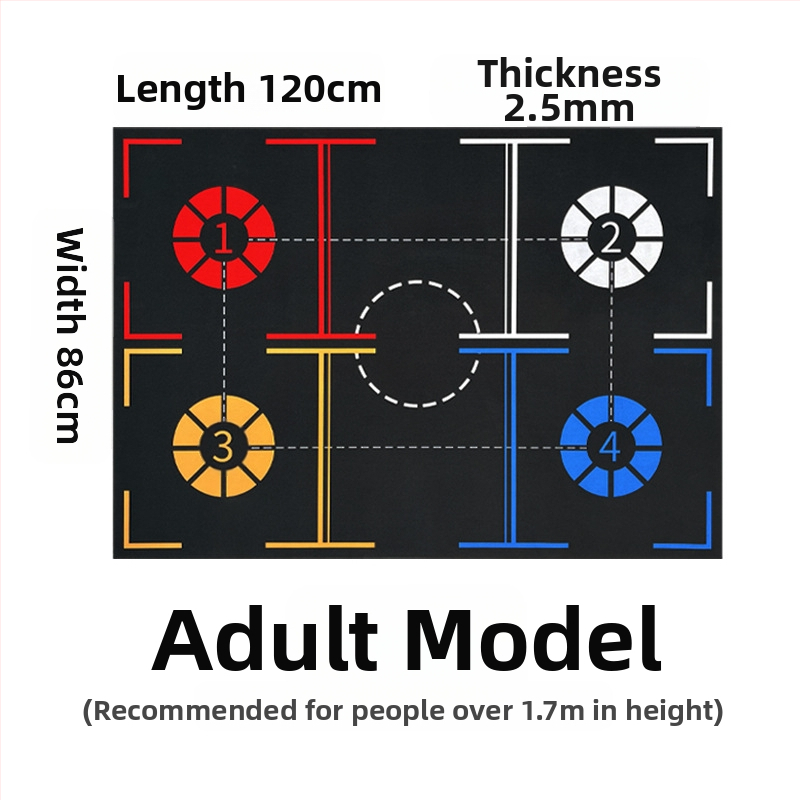 Dai Home Footstep Indoor Mat Ball Control Step Mat Mute Dribling Equipment Детска тренировъчна спомагателна постелка Звукоизолация