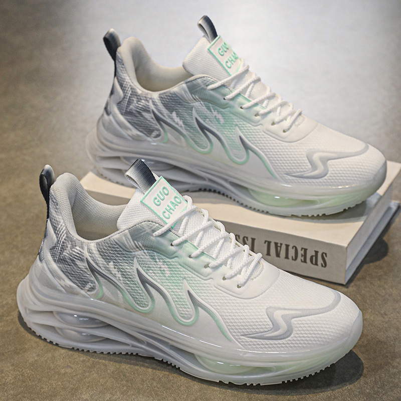 Férfi cipők nyári lélegző 2024 új ifjúsági plus size hálós cipő légpárnás futócipő