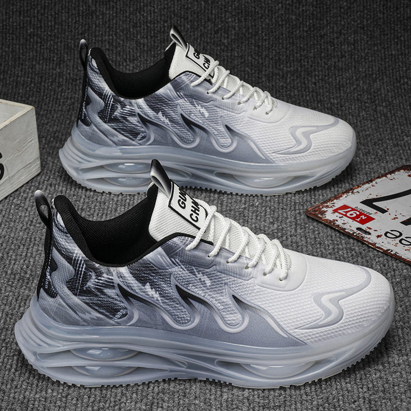 Férfi cipők nyári lélegző 2024 új ifjúsági plus size hálós cipő légpárnás futócipő