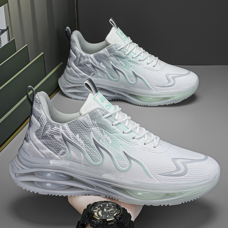 Férfi cipők nyári lélegző 2024 új ifjúsági plus size hálós cipő légpárnás futócipő