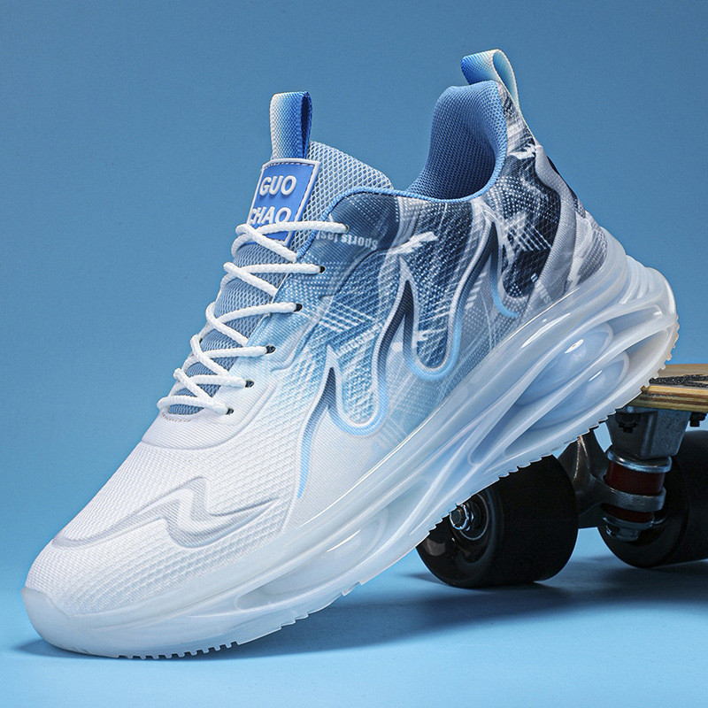 Férfi cipők nyári lélegző 2024 új ifjúsági plus size hálós cipő légpárnás futócipő