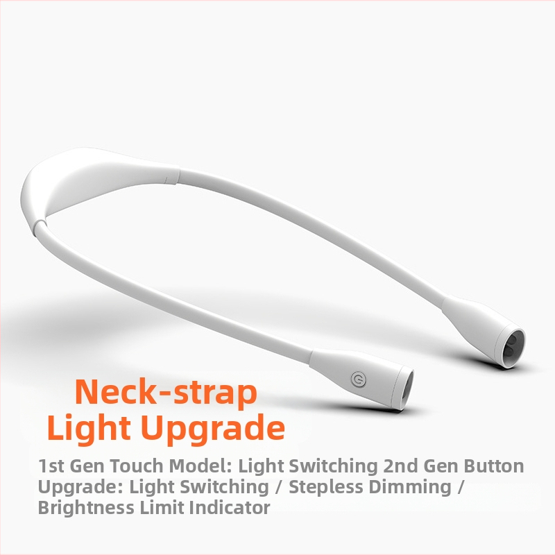 Kaasaskantav kaelal rippuv lamp õpilase silmade kaitseks LED-lugemislamp seljas lugemislamp USB-laadimisega õues öiseks jooksmiseks mõeldud LED-lamp