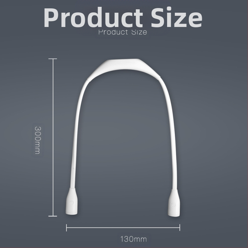 Преносима лампа за окачване на врата, защита за очите на студента, LED лампа за четене, носеща лампа за четене с USB зареждане, външна нощна LED лампа