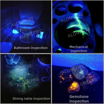 SV18 365nm Ανίχνευση Φθορίζοντος Παράγοντα, Ούρα Γάτας, Κέρωμα από Κερί Μελισσών για τον Έλεγχο Καπνού και Αλκοόλ, Φακός Υπεριώδους 12W