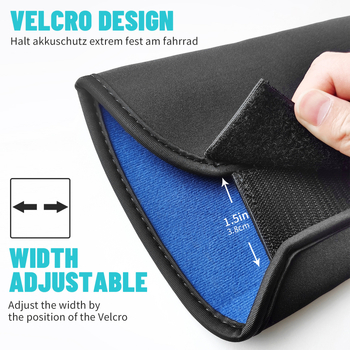 Piiriülene spetsiaalne elektrilise jalgratta aku kaitsekate neopreenist, tugev kulumiskindel soojusisolatsioon, veekindel, reguleeritav