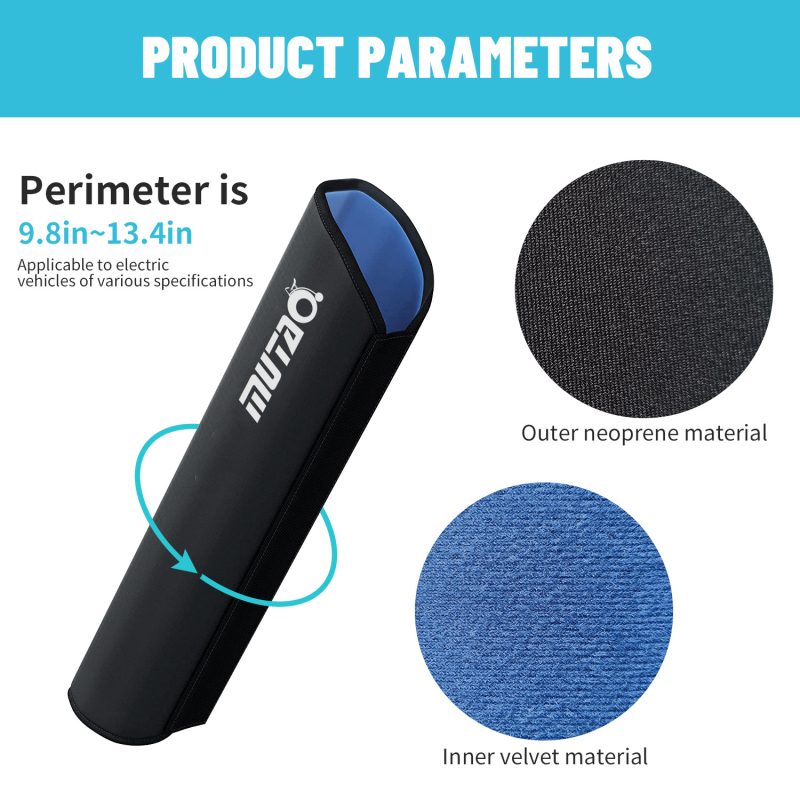 Piiriülene spetsiaalne elektrilise jalgratta aku kaitsekate neopreenist, tugev kulumiskindel soojusisolatsioon, veekindel, reguleeritav