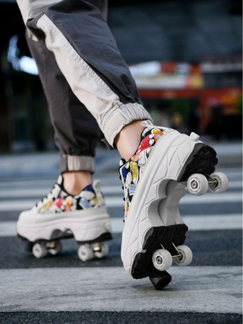 Νέα παπούτσια heloo, τετράτροχα παπούτσια πατινάζ για αγόρια και παιδικά παπούτσια με ρόδες για κορίτσια.