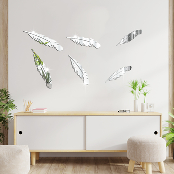 XN209 Külkereskedelmi Amazon Toll Tükör Háromdimenziós Falmatricák Akril Öntapadós Dekoratív Hálószobai Falmatricák