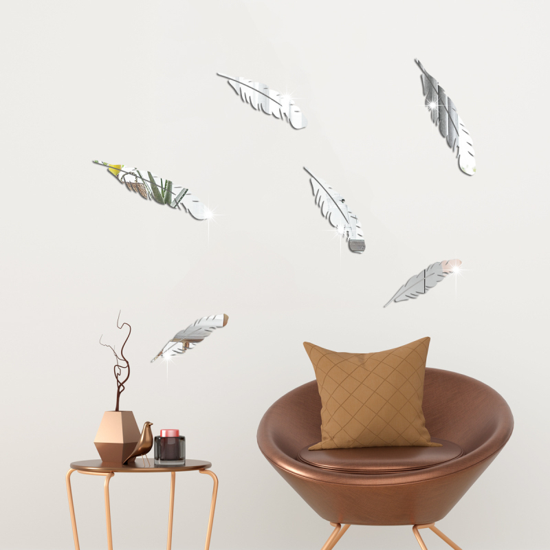 XN209 Külkereskedelmi Amazon Toll Tükör Háromdimenziós Falmatricák Akril Öntapadós Dekoratív Hálószobai Falmatricák