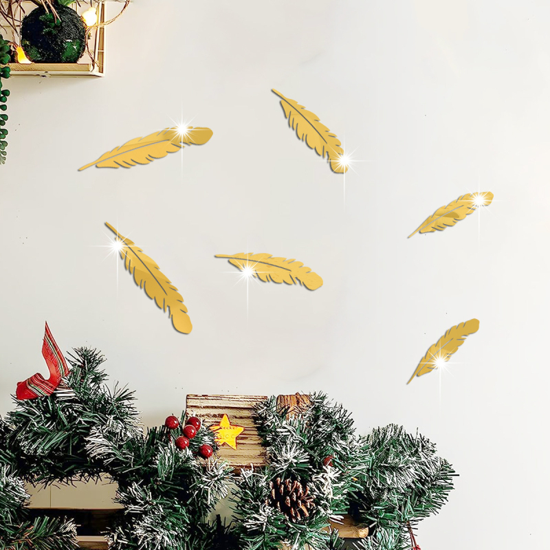 XN209 Külkereskedelmi Amazon Toll Tükör Háromdimenziós Falmatricák Akril Öntapadós Dekoratív Hálószobai Falmatricák