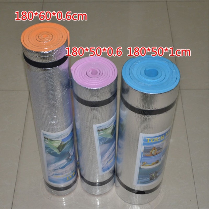 Õues EVA ühekordne alumiiniumfooliumist niiskuskindel matt, telkimis-, vabaaja- ja fitnessvahtmatt, paksendatud joogamatt