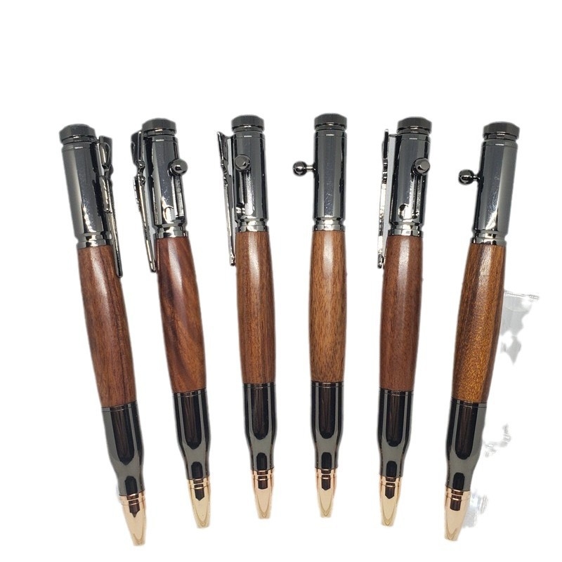 Radošas reklāmas dāvanu pildspalva, metāla misiņa, koka pildspalva, imitācijas lodīšu pildspalva ar skrūvējamu darbību, iegravēts logotips, biznesa dāvanu pildspalva