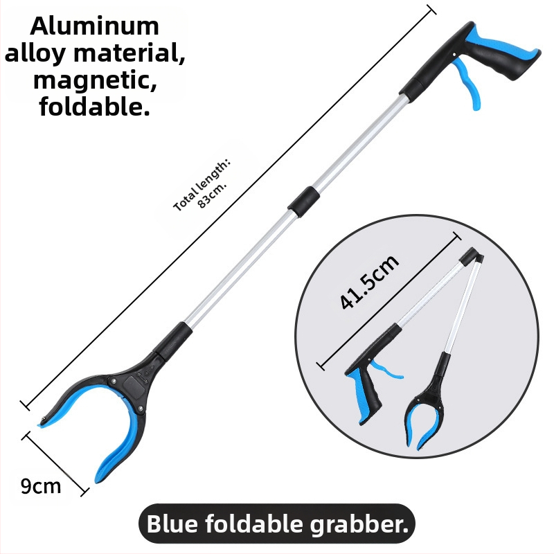 Tarpvalstybinis sulankstomas šiukšlių spaustukas, sutirštintas aliuminio lydinio šiukšlių surinkimo sanitarijos spaustukas, surinkimo spaustukas nėščioms moterims, nesilenkite virš rinktuvo