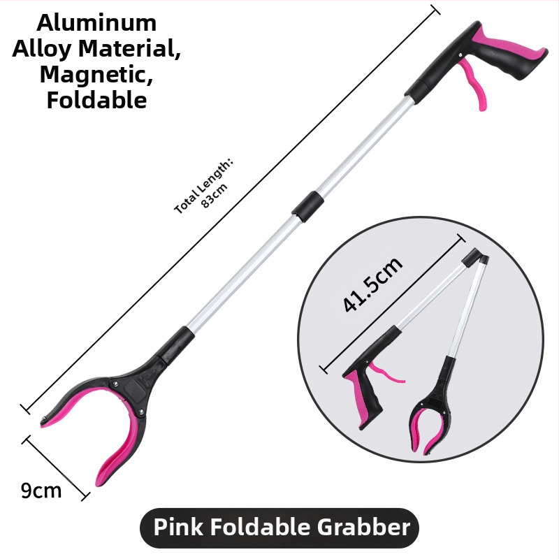 Tarpvalstybinis sulankstomas šiukšlių spaustukas, sutirštintas aliuminio lydinio šiukšlių surinkimo sanitarijos spaustukas, surinkimo spaustukas nėščioms moterims, nesilenkite virš rinktuvo