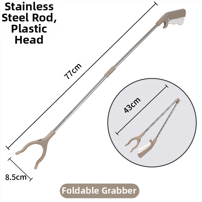 Tarpvalstybinis sulankstomas šiukšlių spaustukas, sutirštintas aliuminio lydinio šiukšlių surinkimo sanitarijos spaustukas, surinkimo spaustukas nėščioms moterims, nesilenkite virš rinktuvo