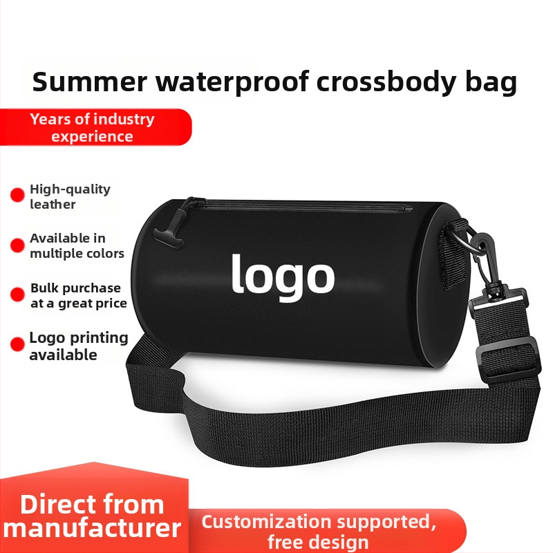 Határokon átnyúló új, nyári, hétköznapi, könnyű, henger alakú táska, férfi és női, egyszerű, minden méretű, vízálló, vállra akasztható, nyomtatható logóval