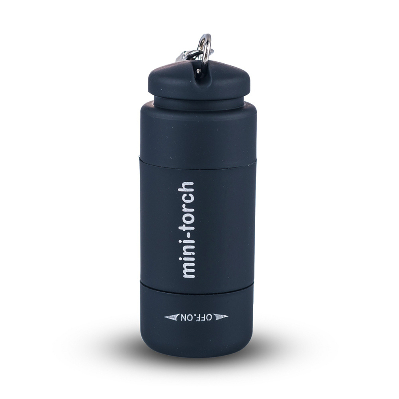 Kreatív mini világító elemes zseblámpa modell zseblámpa kulcstartó