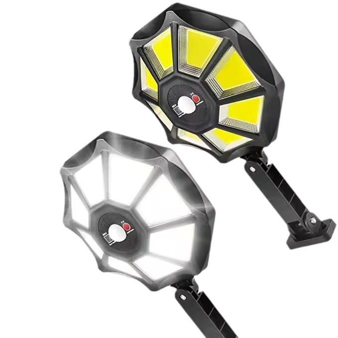 Napelemes kültéri kerti lámpák sötét automatikus emberi test indukciós három üzemmódú távirányítós napelemes kültéri lámpák