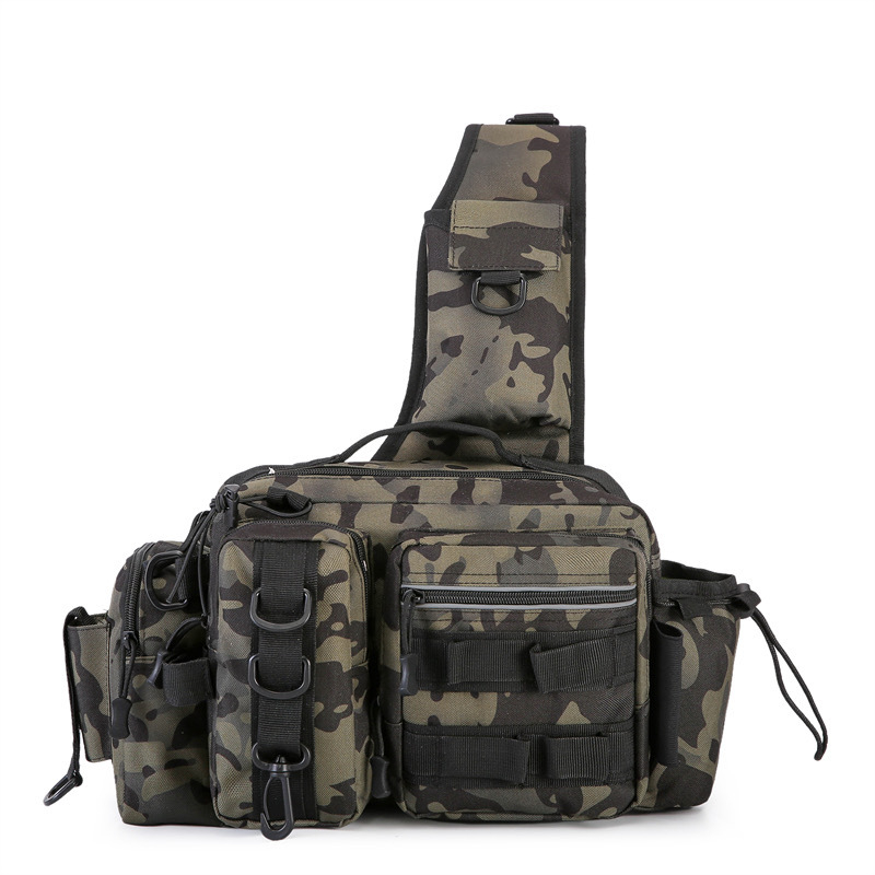 Tarptautinių gamintojų „Luya“ naujas daugiafunkcis žvejybos krepšys, skirtas kelionėms, lauko sportui, per petį, „Luya“ juosmens krepšys vyrams