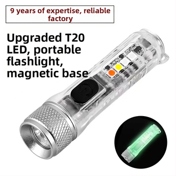 LED mini svjetiljka, upozorenje na daljinski udar, jako svjetlo, punjenje, privjesak za ključeve, prijenosna svjetiljka, vanjska svjetiljka s kopčom za kapu