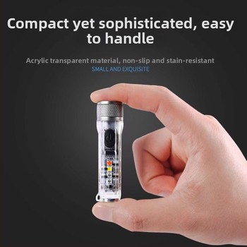 Μίνι φακός LED, προειδοποίηση για μακρινές βολές, ισχυρό φως φόρτισης, μπρελόκ, φορητός φακός, εξωτερικός φακός με κλιπ καπακιού