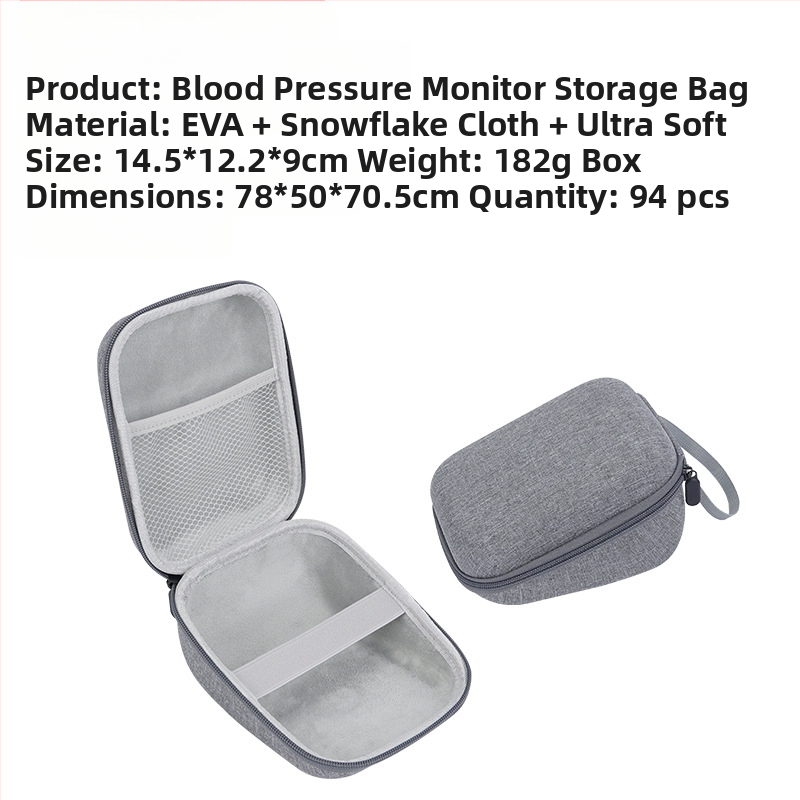 „Eva“ sfigmomanometro laikymo krepšys tinka „Omron“ elektroniniam kraujospūdžio matuokliui, apsauginei dėžutei, matavimo priemonei, nešiojamam smūgiams atspariam krepšiui.