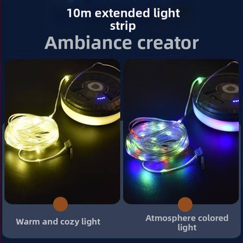 Трансгранична слънчева LED къмпинг лампа, външна водоустойчива лампа с лента, лампа с дълга издръжливост, преносима къмпинг лампа