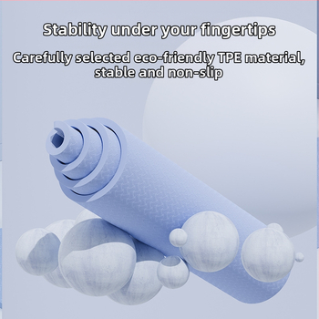 SanFan2024 új jógaszőnyeg ütéscsillapító csúszásmentes csendes fitneszszőnyeg otthoni sportokhoz erős visszapattanású puha szőnyeg