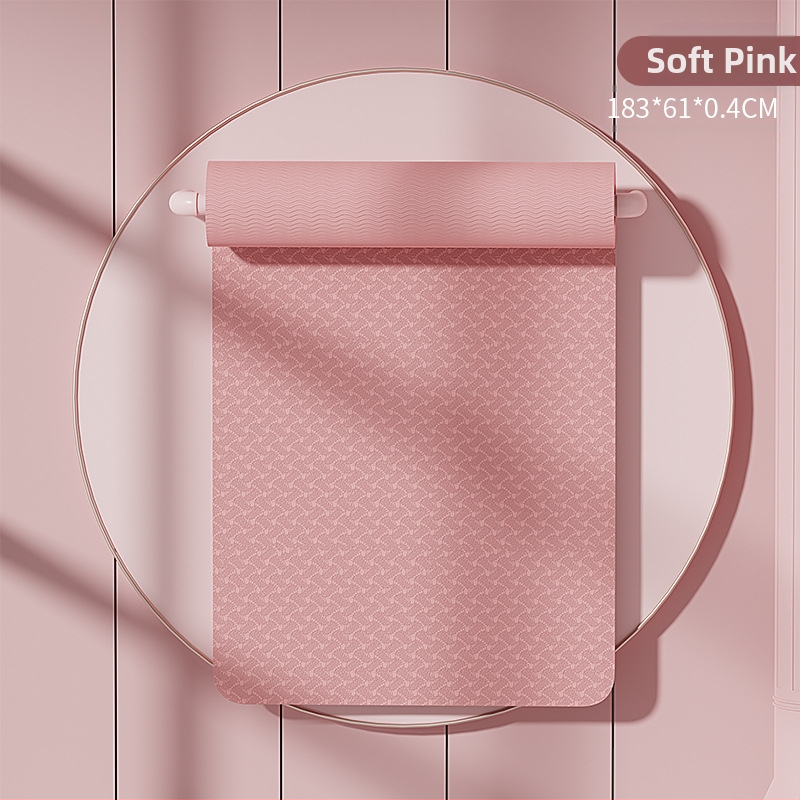 SanFan2024 új jógaszőnyeg ütéscsillapító csúszásmentes csendes fitneszszőnyeg otthoni sportokhoz erős visszapattanású puha szőnyeg