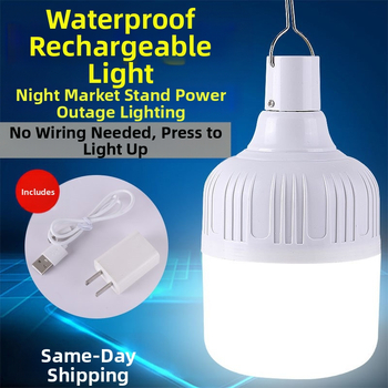 Φως έκτακτης ανάγκης διακοπής ρεύματος, νυχτερινό περίπτερο αγοράς, λάμπα φόρτισης για κινητά, σπίτι, εξοικονόμηση ενέργειας, φωτιστικό περιπτέρου για κάμπινγκ, εξαιρετικά φωτεινή λάμπα LED.