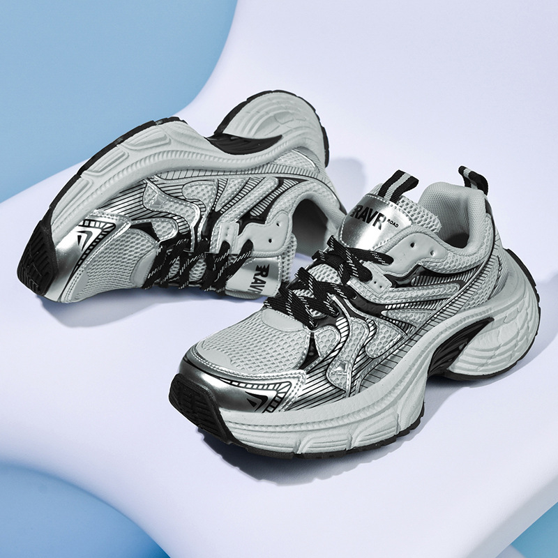 European Station Torre Shoes Muške nove Y2K uske tenisice za muškarce iz 2025., ležerne, s platformom, crne