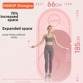 Εσωτερικό ασύρματο σχοινί για παρακάμπτοντας αντιολισθητικό ειδικό στρώμα γιόγκα, παχύρρευστο, αθόρυβο, άσκηση, γυμναστική, οβάλ δάπεδο για το σπίτι