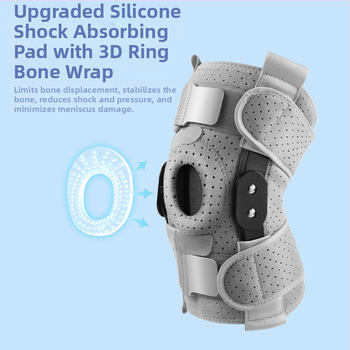 Αθλητικό προστατευτικό γονάτου ανδρικό μπάσκετ επαγγελματική προστασία γονάτου σιλικόνης ζώνη επιγονατίδας τρέξιμο γυμναστική καθίσματα προστατευτικό σχοινιού χονδρικής