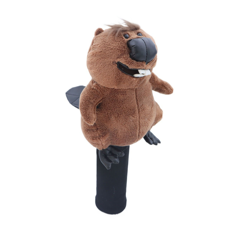 Golfo lazdos uždanga, tinkanti Nr. 3 ir Nr. 5, medinis lazdos uždangalas, pliušinis apsauginis uždangalas, golfo animacinių filmukų gyvūnų lazdos uždangalas