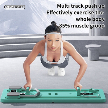 Mitmeotstarbeline võrku tugevdav kokkupandav koduseks kasutamiseks mõeldud automaatne kõhulihaste ratta lameda toega salendav ja õhuke fitness-fitness-seade