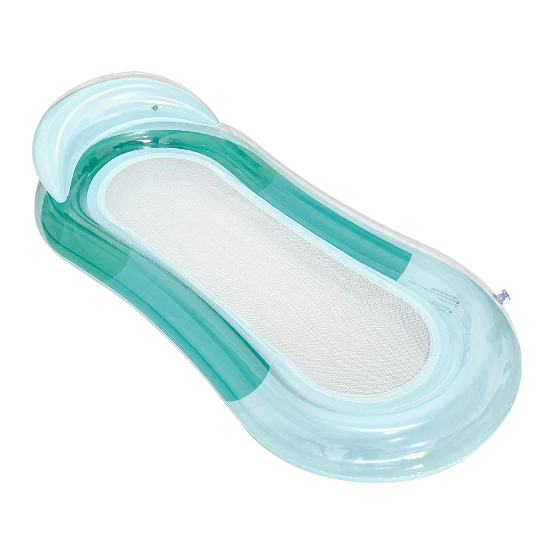 Naujas tarpvalstybinis pripučiamas gradiento spalvos hamakas, poilsio kėdė, vanduo, suaugusiesiems, sulankstoma plaukiojanti lova, plaukiojanti eilė, interneto įžymybių plaukimo žiedas, didmeninė prekyba