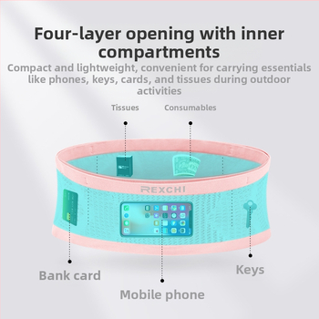 Νέα τσάντα μέσης για αθλήματα, μεγάλη χωρητικότητα, κλειδιά κινητού τηλεφώνου για άνδρες και γυναίκες, τρέξιμο και ιππασία σε εξωτερικούς χώρους, πολυλειτουργική, αναπνεύσιμη, αντιολισθητική, πτώση