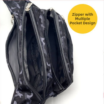 „Huansheng“ specialus žvejybos juosmens krepšys vyrams, vandeniui atsparus daugiafunkcis lauko žvejybos įrangos krepšys per petį, žvejybos reikmenys