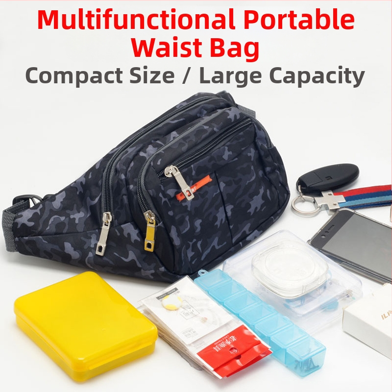 „Huansheng“ specialus žvejybos juosmens krepšys vyrams, vandeniui atsparus daugiafunkcis lauko žvejybos įrangos krepšys per petį, žvejybos reikmenys