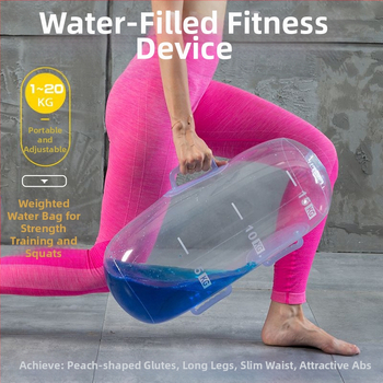 Нова многофункционална торба за вдигане на тежести, регулируема торба за вода, преносима торба за впръскване на вода, енергийна колона, прозрачна торба за вдигане на тежести с дъмбели