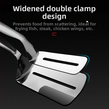 „Nechuan 304“ nerūdijančio plieno žuvies kepimo kastuvas, buitinis kepimo kastuvo spaustukas, žuvies blynų kastuvas, kepsnių kastuvas, žuvies kepimo artefaktas