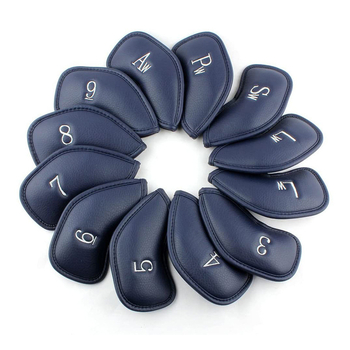 Νέο κάλυμμα μπαστούνι γκολφ από δέρμα pu, προστατευτικό κάλυμμα κατά των γρατσουνιών, ζώνη κατά της φθοράς, ψηφιακό κάλυμμα σιδερένιας μπάρας, προστατευτικό κάλυμμα 12