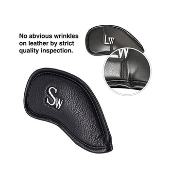 Νέο κάλυμμα μπαστούνι γκολφ από δέρμα pu, προστατευτικό κάλυμμα κατά των γρατσουνιών, ζώνη κατά της φθοράς, ψηφιακό κάλυμμα σιδερένιας μπάρας, προστατευτικό κάλυμμα 12