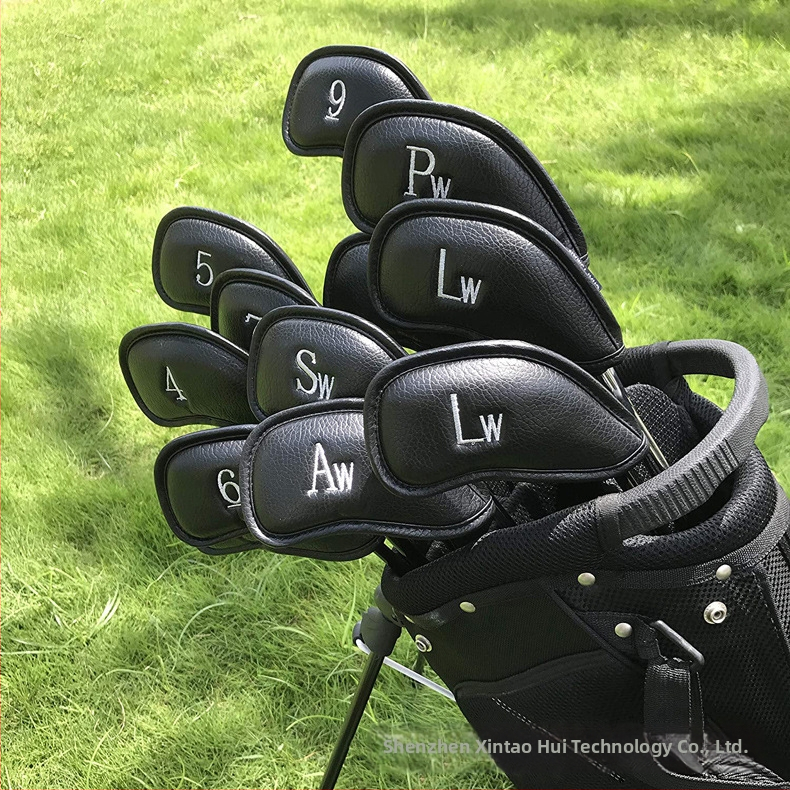 Nový ochranný kryt na golfovú palicu z umelej kože, odolný proti poškriabaniu a opotrebovaniu, digitálny ochranný kryt Iron Bar 12