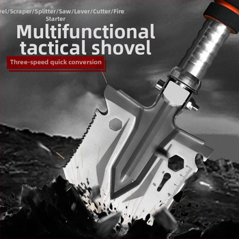 Spot Kis Szivacs Kültéri Multifunkcionális Mangán Acél Összecsukható Katonai Lapát Kemping Stílus Hegymászás Vad Horgászat Lapát