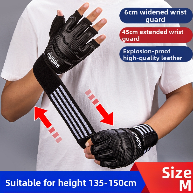 Poolsõrmega sõrmenukid Täiskasvanute meeste MMA võitlussandaalid Laste treeningliivakott UFC professionaalsed poolesõrmega poksikindad