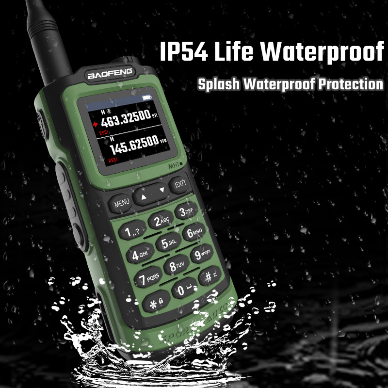 Baofeng Interphone UV-20M UV täisribaga välistingimustes kasutatav tsiviilkäepidemega C-tüüpi veekindel suure võimsusega telefonitoru